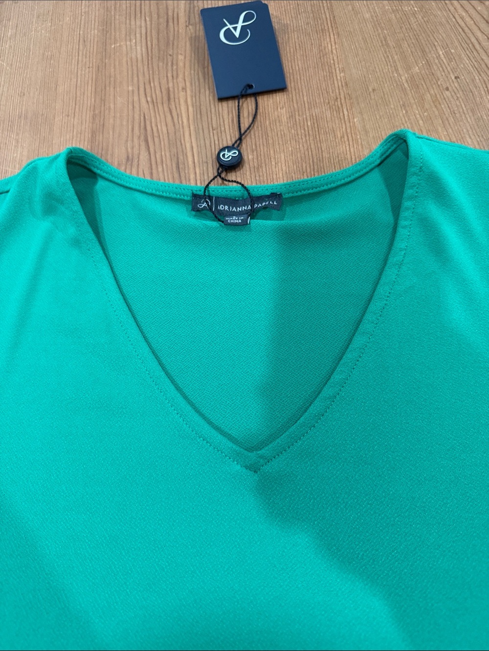 Kelly Green Ruffle Cap-Sleeve Top - Picture 5 of 7